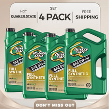 4-Pack Quaker State Full Synthetic 0W-20 Motor Oil 20 QT 4.17 per gallon