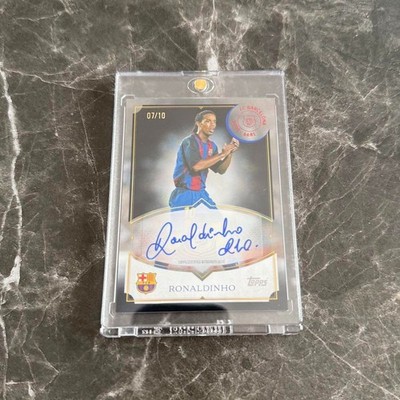 2025 Topps Ronaldinho Auto /10 SSP SP FC Barcelona | eBay