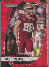 2025 Panini Prizm Draft Picks #27 Ryan Fitzgerald Prizms Red Ice