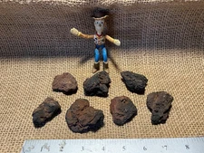 7 Small, Black/Red Exotic Lava Rocks – Perfect for Aquariums and Terrariums