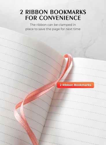 Pocket Notebook 2-Pack, 320 Pages, 3.7" x 5.7", Rose Gold, Small Size - Picture 5 of 7