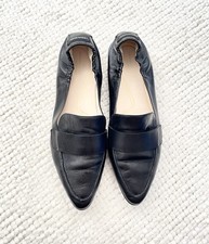 Cole Haan Grand Ambition Black Leather Pointed Toe Loafers Flats Women  s 8B New