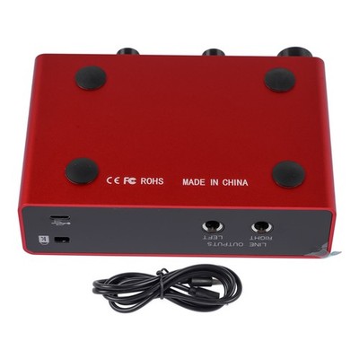 3rd Gen USB Audio Interface for Recording Streaming Podcasting in Real-Time Red