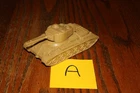 Vintage Marx Battleground Desert Fox Desert Tan American Army #41 Tank A - MPC
