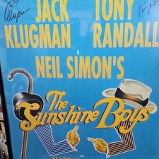 The Sunshine Boys Original Theater Poster Signed by Jack Klugman & Tony Randall