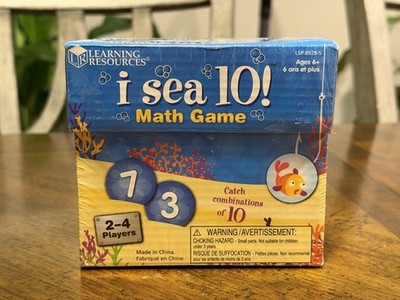 New NIB  i Sea 10!  Math Game By Learning Resources Catch Combinations of 10