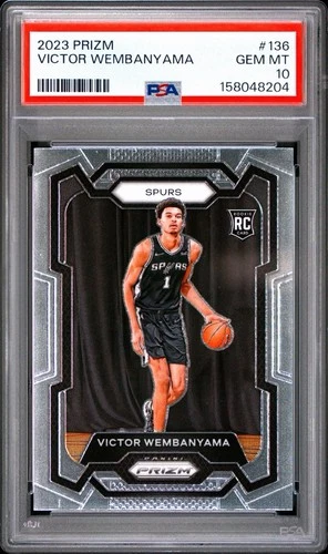 2023 Panini Prizm Victor Wembanyama #136 PSA 10 GEM MINT