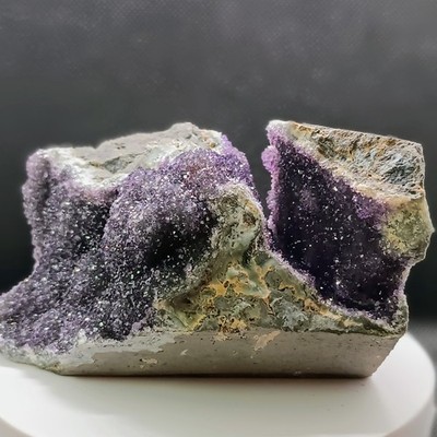 Amethyst Druse Uruguay Cut Base 802g Unikat Naturstein Kristalle Deko Geode Edel