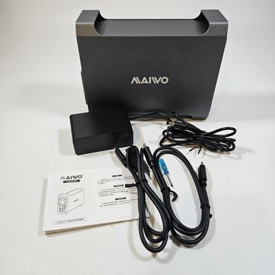 MAIWO Dual Bay RAID Enclosure for SATA 3.5'' HDD with Cooling Fan, Type-C USB 3.1