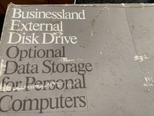 vintage 5 and 1/4" Businessland External Disk Drive.