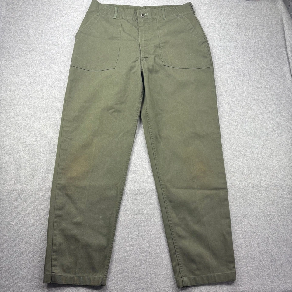 Pantalones utilitarios vintage 1979 militares de Estados Unidos OG-507 34x31 reales Clifford Industries Foto 2 de 4