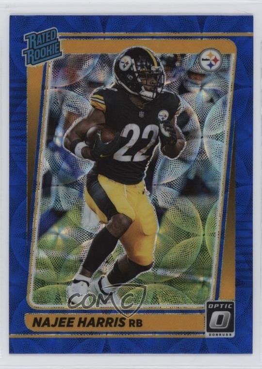 2021 Panini Donruss Optic Rated Rookie Blue Scope Prizm Najee Harris #213 11qz