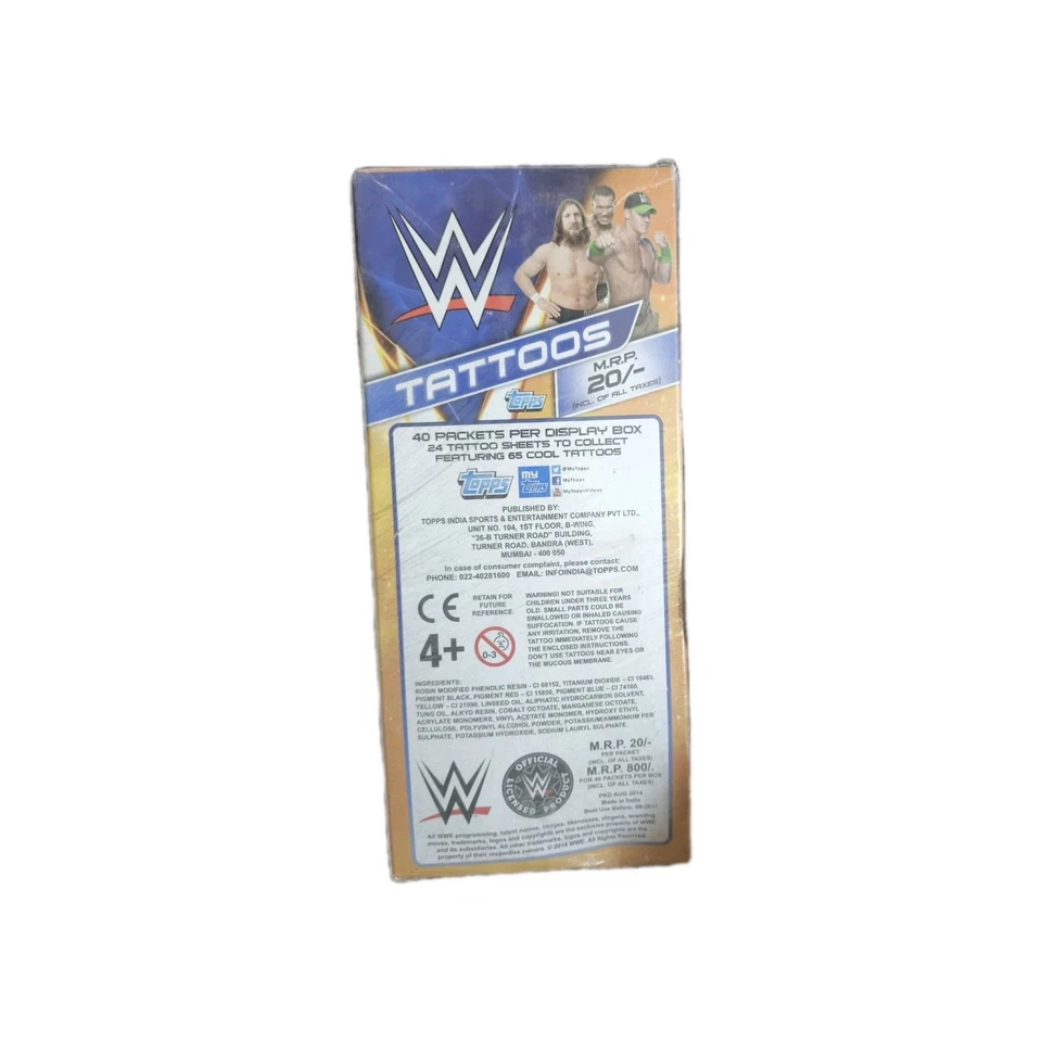 Wwe Topps official Tattoos sealed box - Image 2 of 3