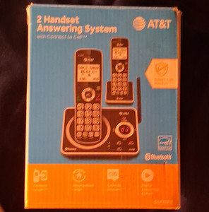 AT&T DLP72212 DECT 6.0 2-Handset Cordless Phone, Bluetooth Connect to Cell. New.