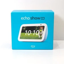 Echo Show 5 (3rd Gen) Cloud Blue Smart Display Alexa Bluetooth Speaker Universal