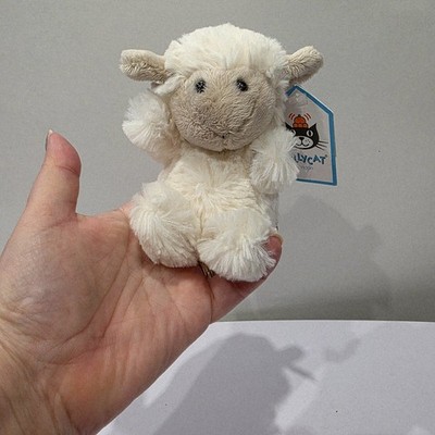Jellycat Baby Poppet Schaf mit Etikett - Tiny Poppet Sheep Poppet 4'' nicht mehr produziert