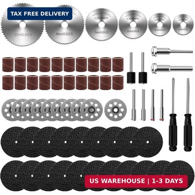66Pcs Cutting Wheel Set for Dremel Rotary Tool 20Pcs Resin Cutting Discs 6Pcs HS