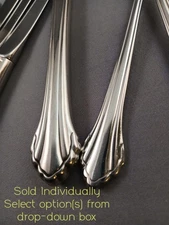 INDIVIDUAL PIECES OF CLARETTE Oneida Community 18/10 Stainless VINTAGE flatware