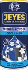 Jeyes Freshbin Powder 550g Bin Odour Neutraliser Cool Linen Freshener