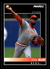 Jose Rijo 1992 Pinnacle #508 Cincinnati Reds MLB READ FREE SHIPPING AutographDen