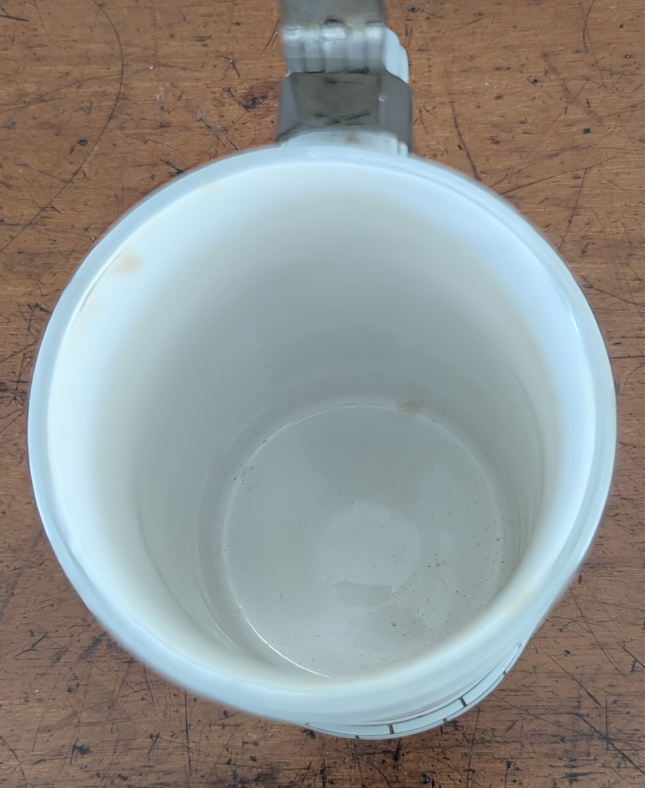 Antique c 1904 Mettlach No. 2833 lidded Beer Stein 1/2 liter~Girl and Song Verse