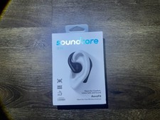 soundcore AeroFit Bluetooth Waterproof Built-In Mic 14mm Open-Ear Earbuds Black