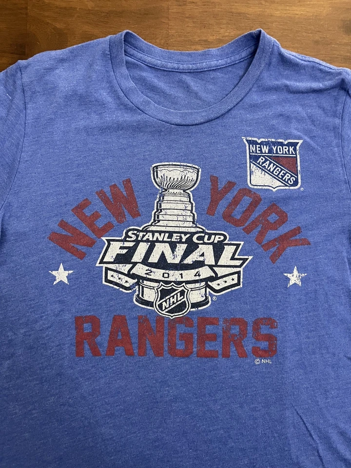 Mens New York Rangers M (Blue) T-Shirt Tee 2014 Stanley Cup Finals - Image 4 of 4