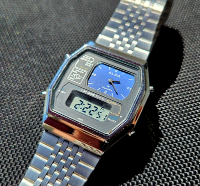 Alba ana-digi Y651-504A Blue dial | eBay