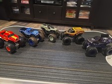 Hot Wheels Monster Truck 1:64 Diecast Vehicle Lot Of 5 Monster Trucks