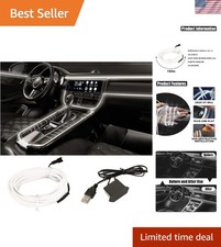 White Led Car Interior Strip Lights - 16ft Usb Elf Wire For Custom Designs White Led Car Interior Strip Lights - 16ft Usb Elf Wire For Custom Designs