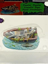 LEMAX SPOOKY TOWN HALLOWEEN  ACCESSORY LOST IN THE LAGOON BOAT SKELETON  #52508