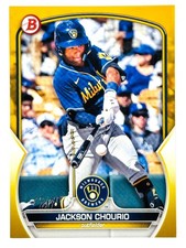 2023 Bowman Draft Jackson Chourio Gold /50 #BD156