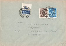 168690) All. Bes. Franz. Zone W&uuml;rttemberg Nr. 15+19 auf Blg mit Notopfer OR