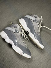 Jordan Air Jordan 6 Rings Cool Grey/White Basketball Shoes Size 5.5Y Pre-Owned