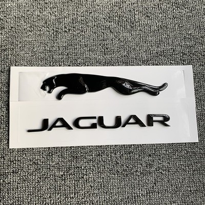 Glossy Black Trunk Emblem Rear Badge Fits Jaguar F-PACE 2017+ S HSE R-Sport SVR
