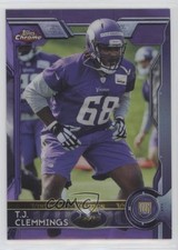2015 Topps Chrome Rookies Purple Refractor TJ Clemmings #163 0o6v