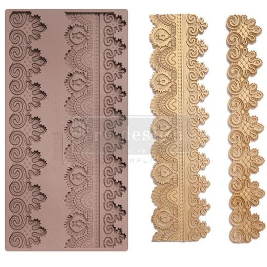 Prima re·design 5"" x 8"" Silicone Mould - Border Lace II