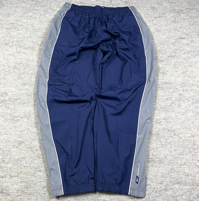 Vintage Reebok Pants Men XXL 2XL Navy Windbreakers Track Suit Joggers Baggy Y2K