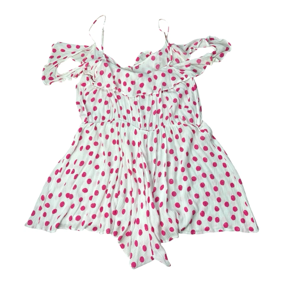 Mono Floozie a lunares para mujer talla L Reino Unido correa de espagueti efecto arrugado Foto 2 de 4