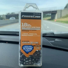 NEW POWERCARE 18 IN. 3/8 IN. B72NK NARROW KERF SEMI CHISEL SAW CHAIN UNIVERSAL