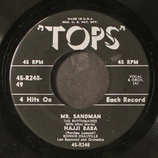 RHYTHMAIRES / RONNIE DEAUVILLE: mr. sandman / +3 TOPS 7" EP 45 RPM