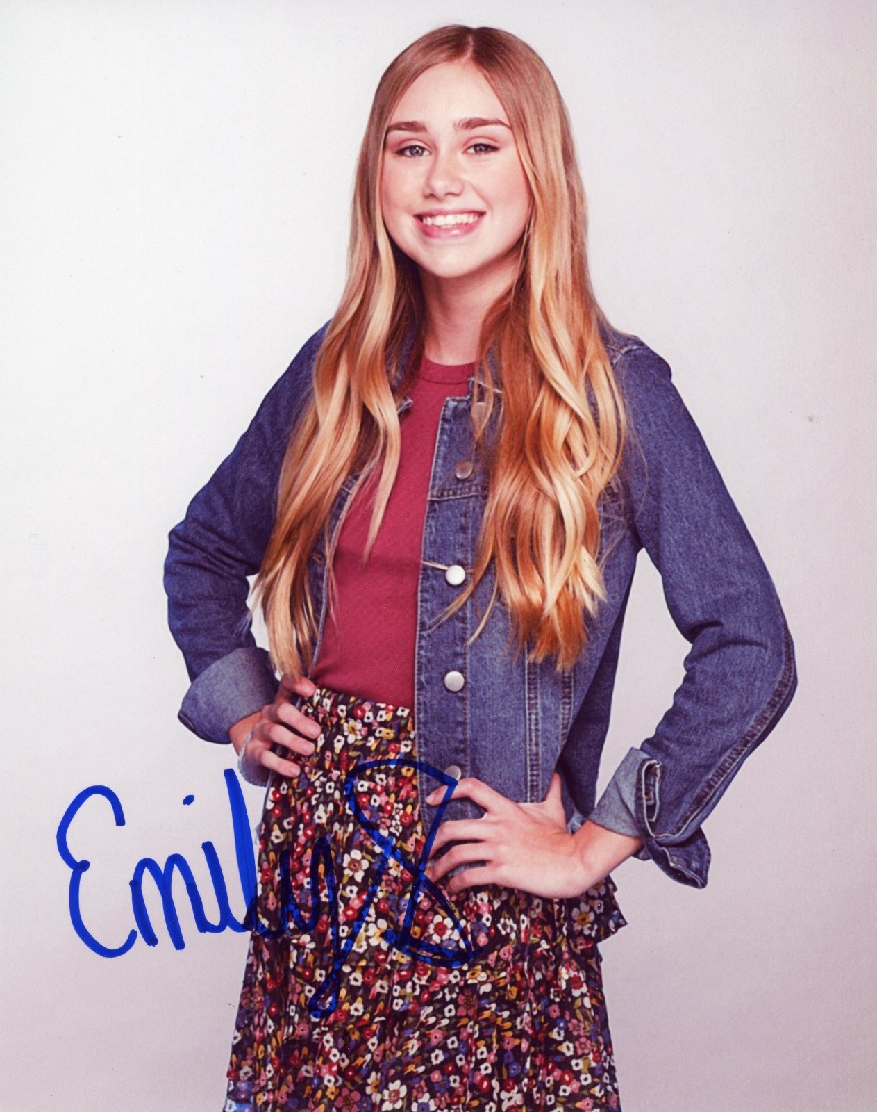 EMILY SKINNER Authentic Hand Signed AMBER Andi Mack 8x10 Photo emily-skinner-authentic-hand-signed-amber-andi-mack-8x10-photo
