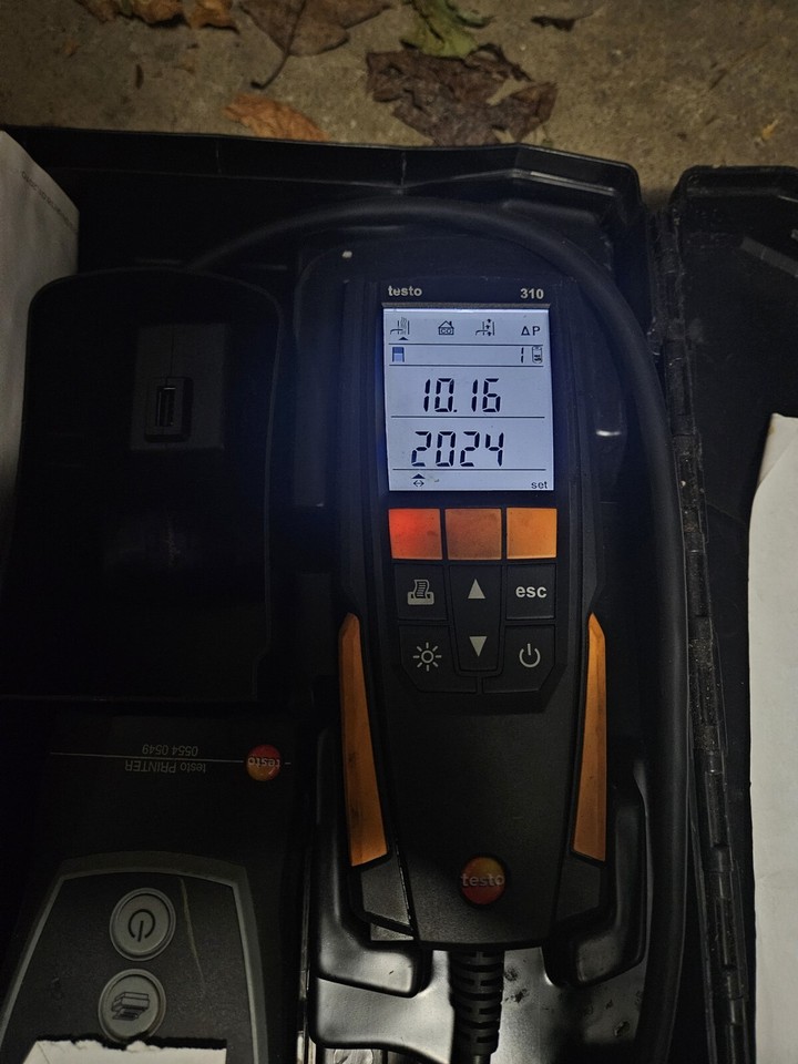 Testo 310 Residential Combustion Flue Gas Analyzer Kit 5060380353627 eBay