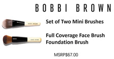 NEWBOBBI BROWN Fullcoverage Brush Set of 2 foundation brushes Mini travel sealed