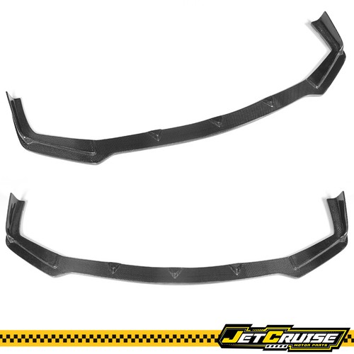 Fits 14-17 Infinite Q50 V37 Sport Only ST Style Carbon Fiber Front Bumper Lip - Picture 2 of 9