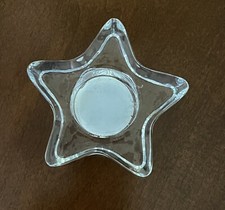 Luster Glass 5 Point Star Votive Tea Light Holder
