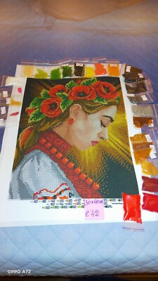 Bead Embroidery Kit Beaded Stitching Damen KIT PERLEN 