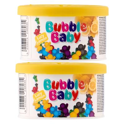 2x Bubble Baby Bio Wanne Lufterfrischer frischer Zitronenduft Auto Wohnwagen Haus