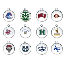 College Mountain West Conference Glass Cabochon Charms