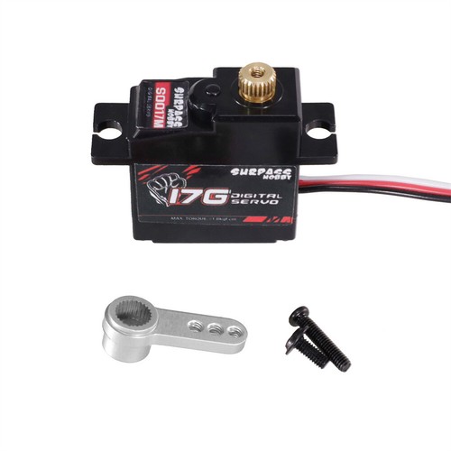 Metal Gear 17KG Servo Digital con 25T Servo Brazo Kit Para 1/18 1/16 RC Coche Avión - Imagen 17 de 21